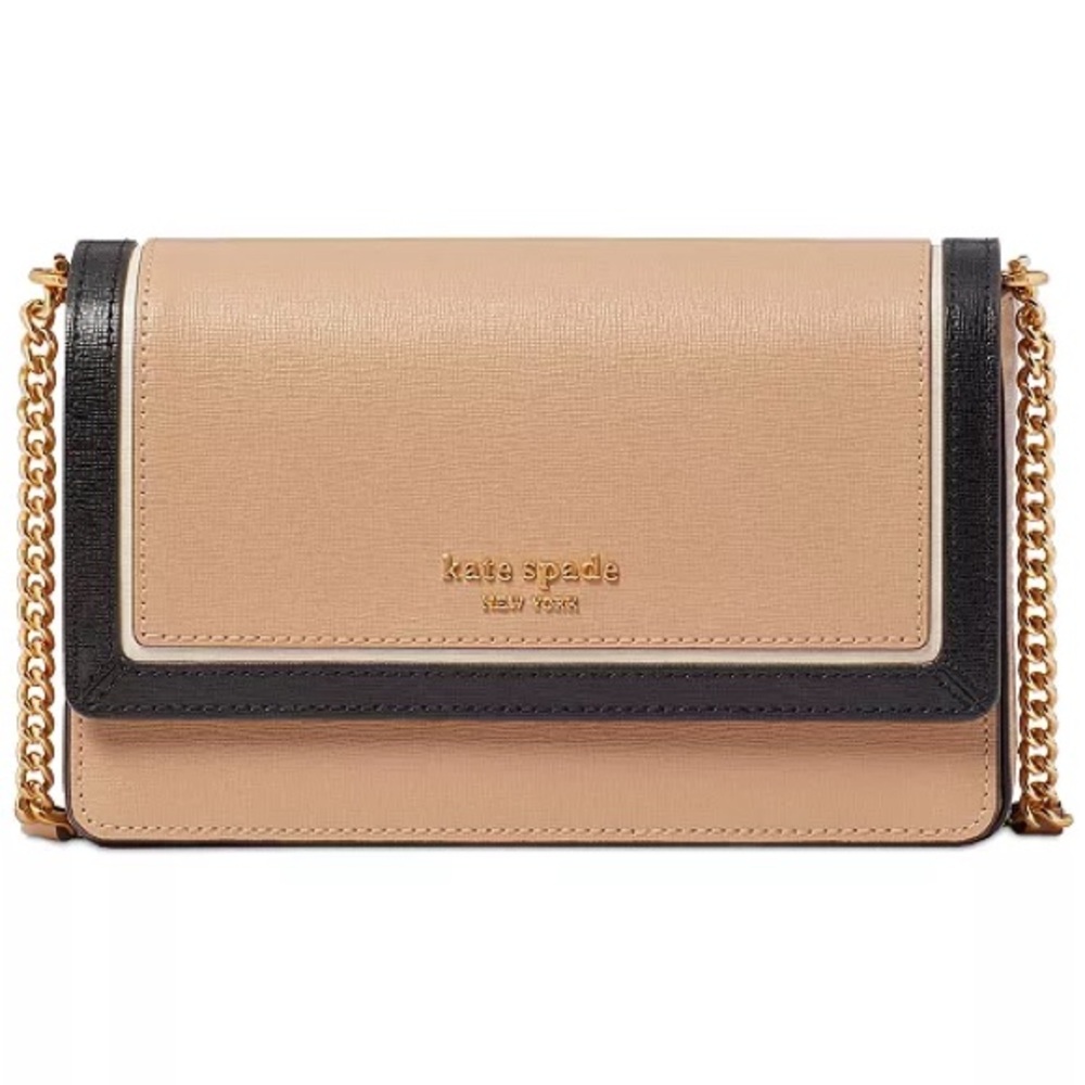 Kate Spade Tan and Black Crossbody Bag